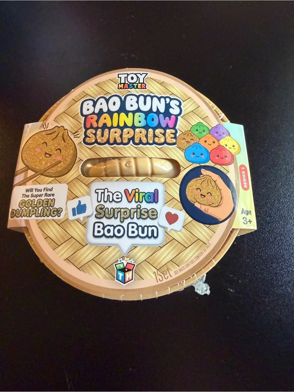New Toy Master Bao Bun's Rainbow Surprise Dumpling Golden Series 1 Squishy 3+
